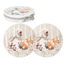 Тарелки MIA SNOW D19см 2шт в подарочной коробке