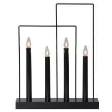 Подсвечник GLOSSY FRAME, черный