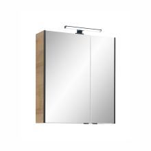 Peegelkapp LED-valgustusega 48-I, 60x20xH70cm, tamm