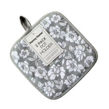 Pot cloths AIMAI 2pcs 20x20cm, grey flower