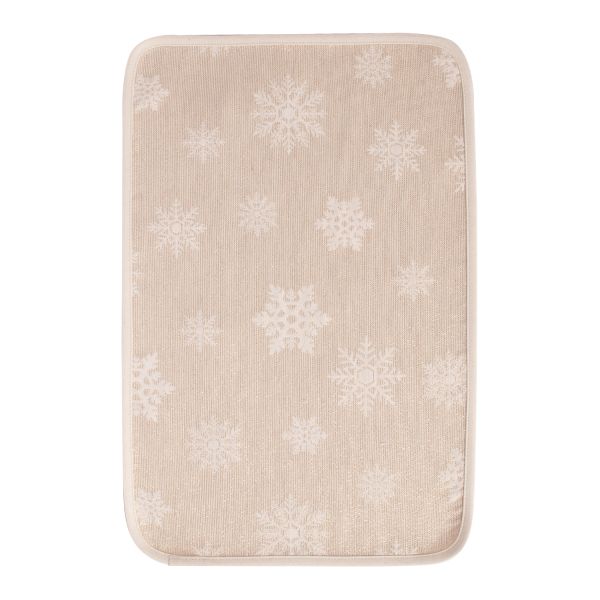 Table mat WINTER GARDEN 30x45cm, golden snowflakes