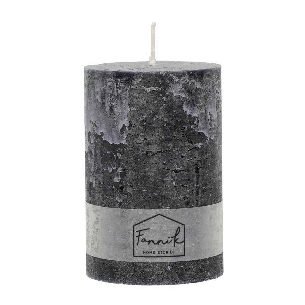 Fanni K Pillar candle Rustic 10x15 cm black