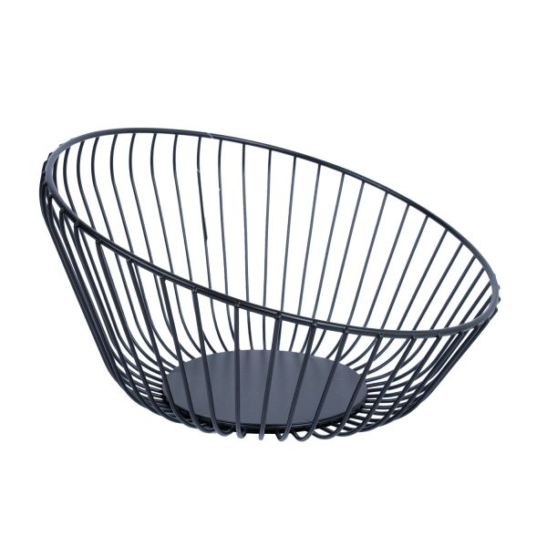 Vaagen NISSA D25xH13cm, must ovaal