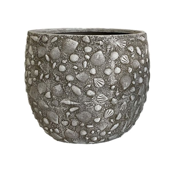 Lillepott SUNNY SHELL D44.5xH41cm, beež