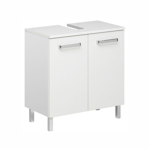 Washbasin cabinet 312, 60x33xH62cm, white gloss