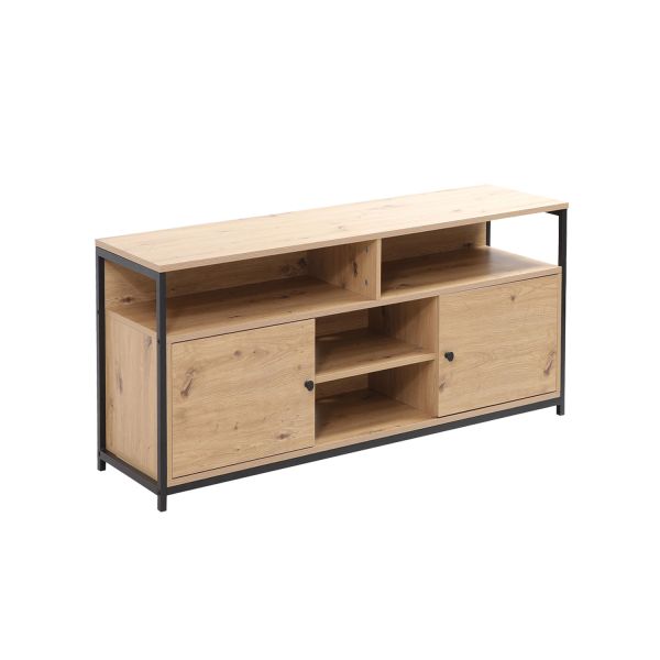 TV-laud STUDY 120x40xH54cm, tamm/must