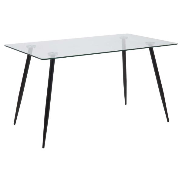 Söögilaud WILMA 140x80xH75cm, must