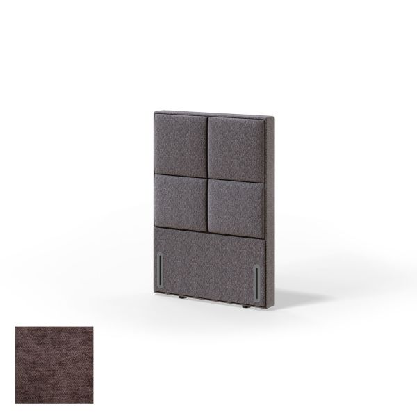 Headboard RED/BLACK KRONANG CLIFF 90cm, brown