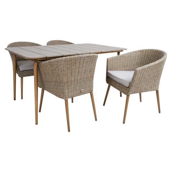 Garden furniture set NORWAY table and 4 chairs