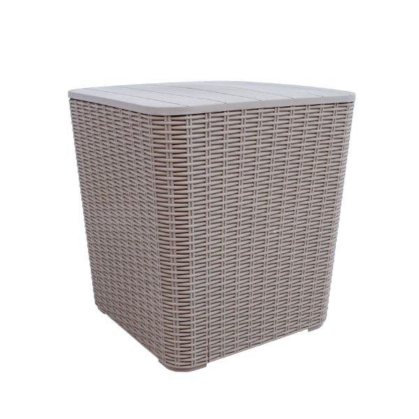 Säilituskast BOCAS 39x39x42cm/43L, hall plastik