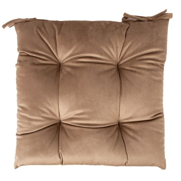 Chair cushion VELVET 40x40cm, golden beige