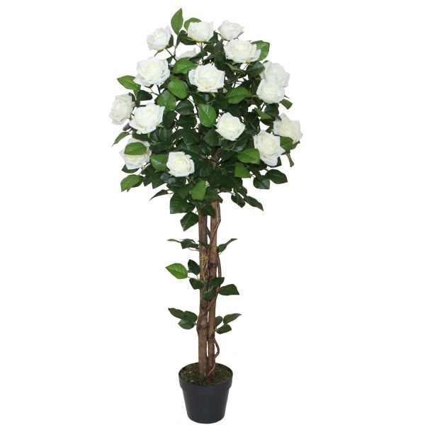 Artificial tree WIND ROSE H120cm, white