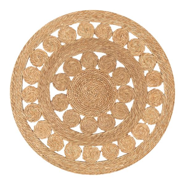 Carpet SELITA D100cm, natural with interweaving