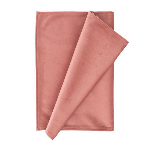 Table mat VELVET 2, 43x116cm, vintage pink