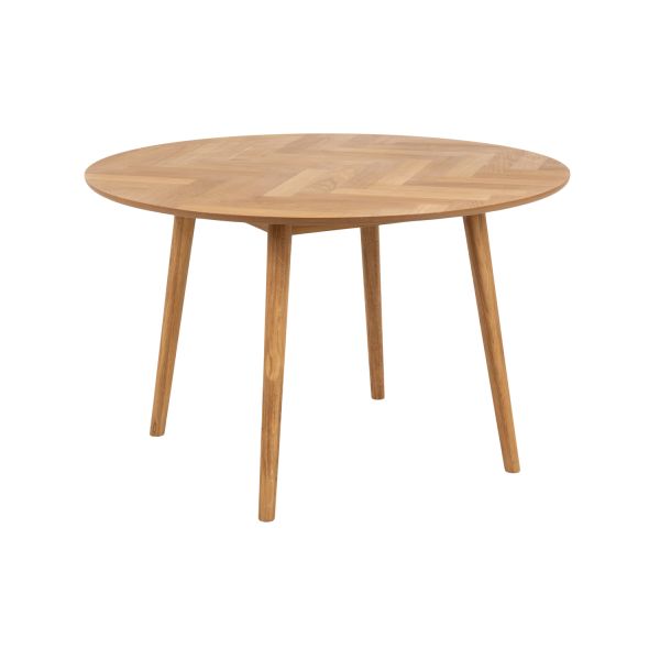 Söögilaud NAGANO D120xH75cm, kalasaba tamm