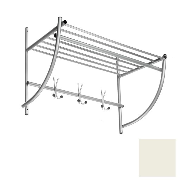 Wall coat rack ALTO 75x50x35cm, white