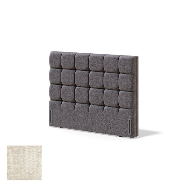 Headboard RED/BLACK CUBE AVOLA 160cm, beige