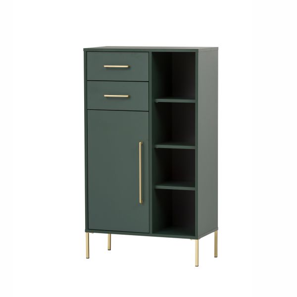Bathroom cabinet KENT 67x33xH117cm, green