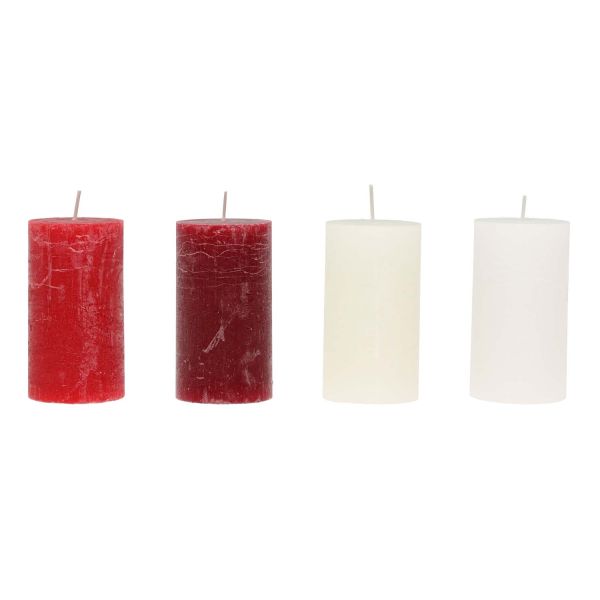 Polar Pillar candle Skandinavia Rustic 6,8x12 cm assortment display