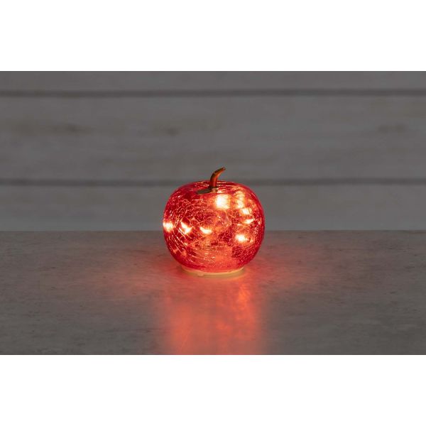 LED-valgusti APPLE H7.5cm punane, taimer 6h