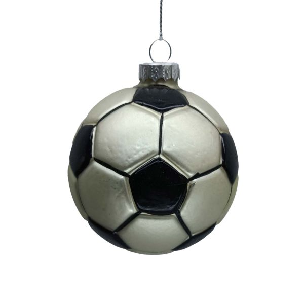 Jõuluehe JOY FOOTBALL D7.5cm, klaas