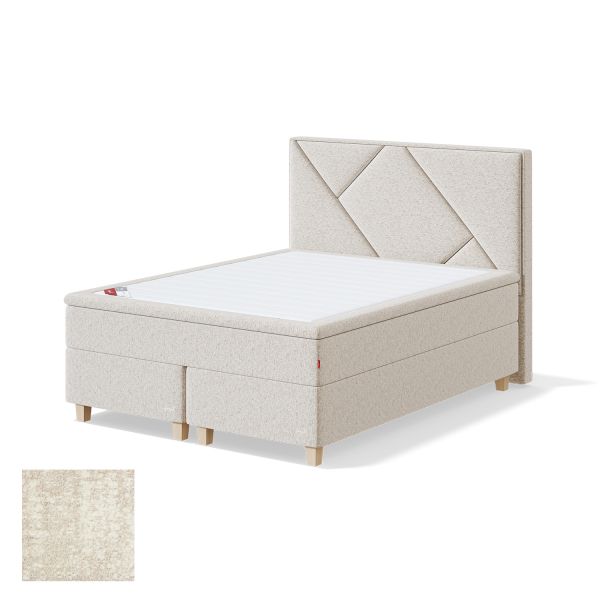 Continental bed RED CONTINENTAL AVOLA 160x200cm, medium, beige
