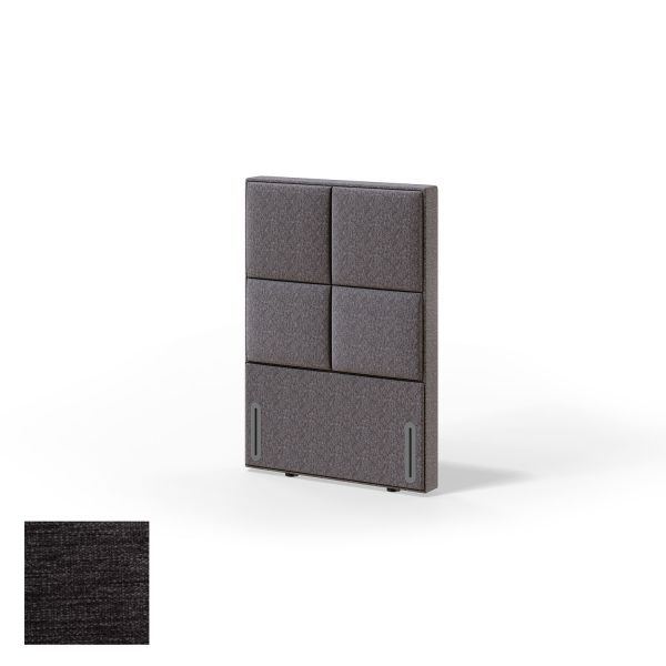 Headboard RED/BLACK KRONANG VERANO 90cm, dark grey