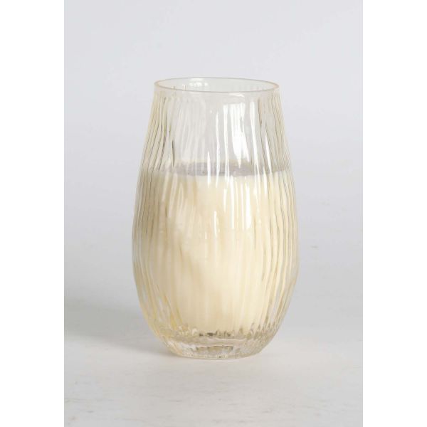 Scented candle in glass NATURE GREEN H13,5cm, Fresh Aromatic