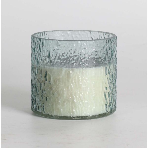 Scented candle in glass NATURE GREEN H9cm, Southern Night