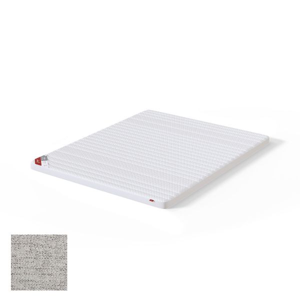Top mattress TOP LATEX LUX VERANO 140x200cm, light grey