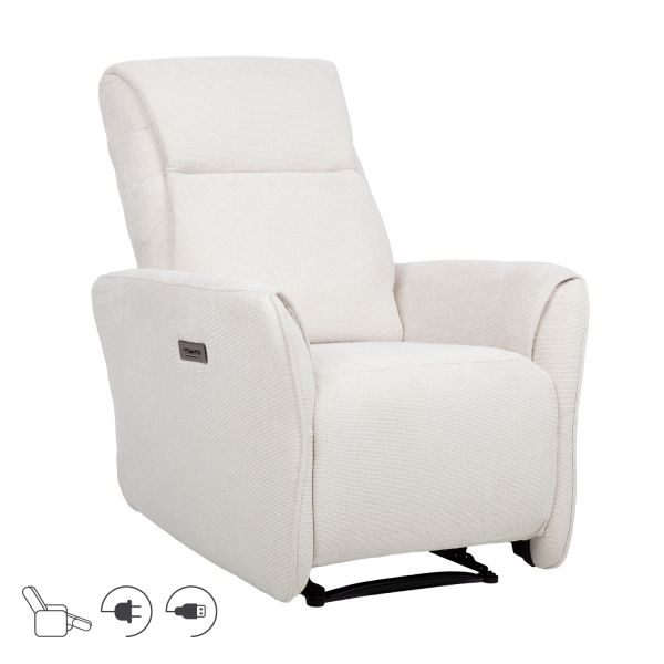 Tugitool HEIDY elektriline recliner, valge
