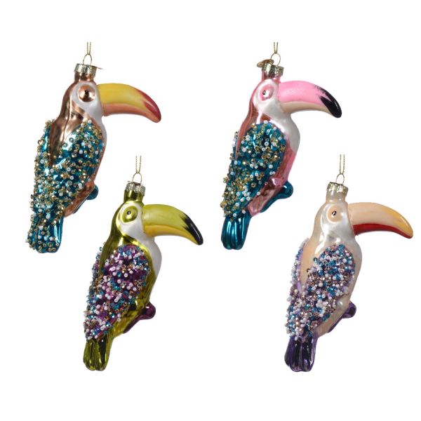 Jõuluehe GLOW DUCANO H12,5cm, klaas, mix