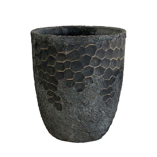 Plant holder SUNNY COVE D36.5xH42cm dark grey