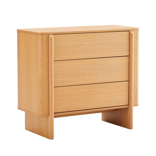 Kummut MORBEN 90x42xH80cm, tammedekooriga melamiin