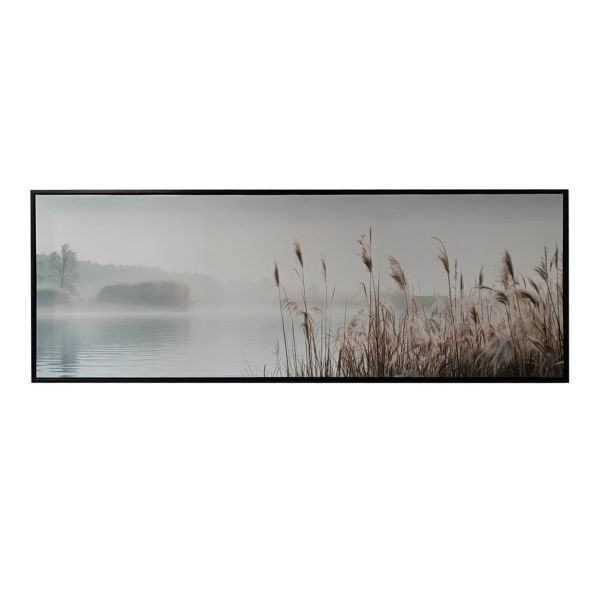 Seinapilt WALLY 50x140cm, järv ja kõrkjad