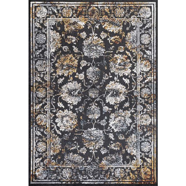 Carpet DARLY-6, 100x150cm, black/beige