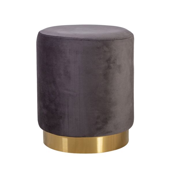 Ottoman LA PERLA D35xH42cm, grey