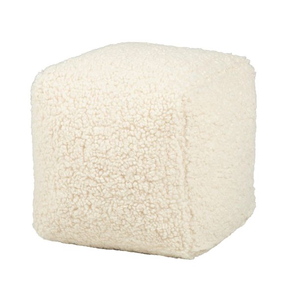 Padi LARRY kuubik, 25x25x25cm, naturaalvalge