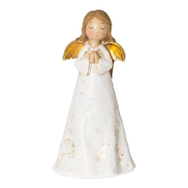 Decoration ANGEL 18cm, white