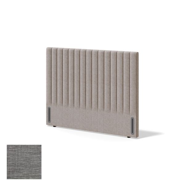 Headboard RED/BLACK NEW YORK MANGO 80cm, light grey