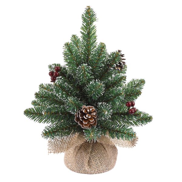 Kunstkuusk SHINE DERBY H30cm käbidega, 37 oksa