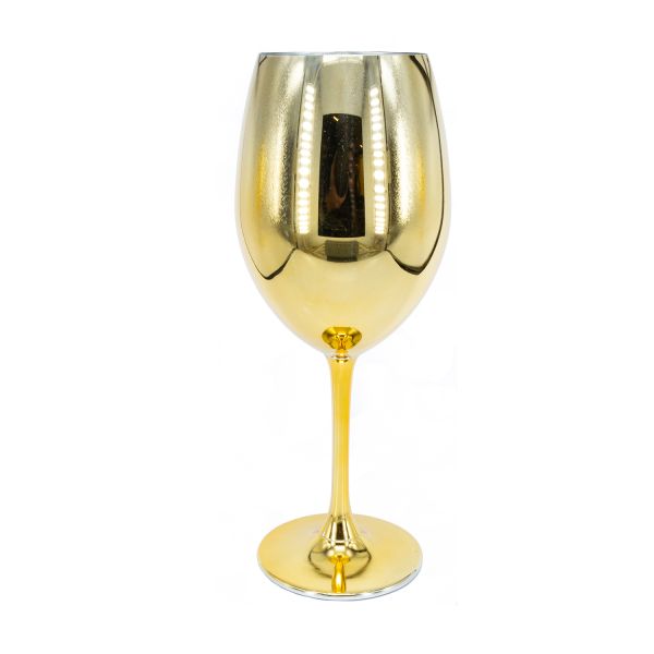 Wine goblet ROYAL NEW H22,8cm, golden