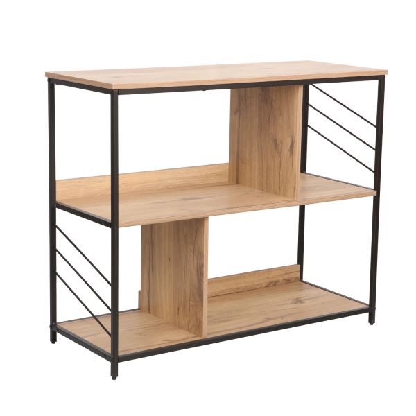 Riiul DIMITRA 100x40xH83,5cm, rustik/must