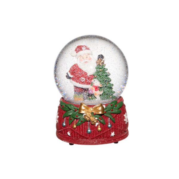 Winteria Snowglobe music box 100 mm Santa Claus