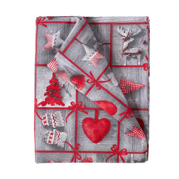 Laudlina WINTER FLOWERS 136x220cm, südamed