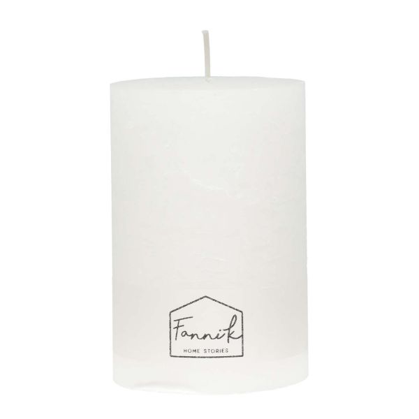 Fanni K Pillar candle Rustic 10x15 cm white