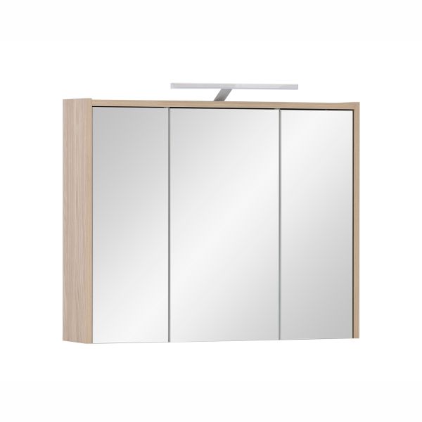 Mirrored cabinet ELBA 74,5x16xH60cm, oak