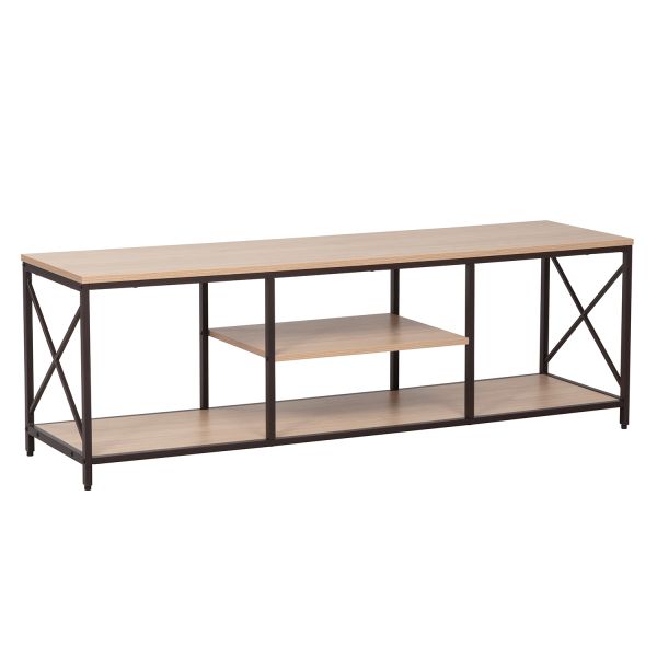 TV-laud STUDY 140x40xH46,5cm, tamm/must