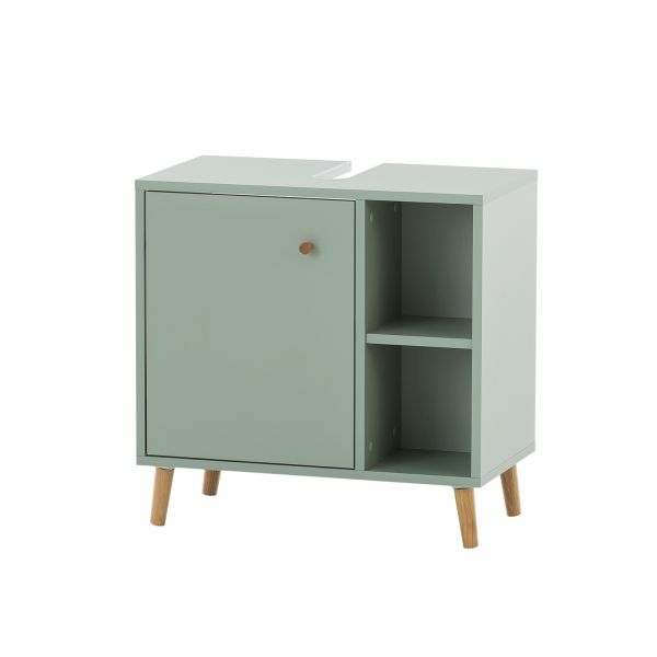Washbasin cabinet BJARNE 60x33,5xH59cm, green