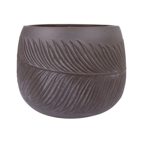 Горшок низкий PALM-2, D36xH25см, коричневый